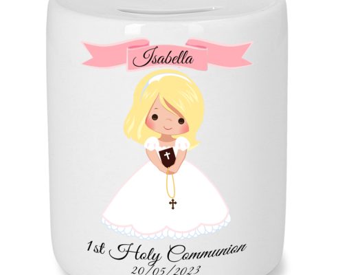 Personalised Holy Communion Gift, Money Box